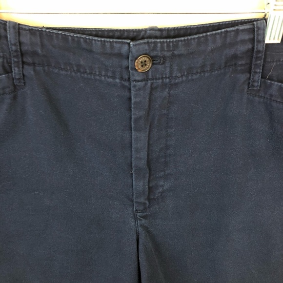 Lauren Ralph Lauren Shorts Womens 16 Navy Blue Flat Front Zip Button Closure - Picture 4 of 11